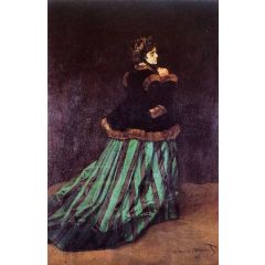Camille, also known as The Woman in a Green Dress Painting Reproduction