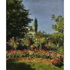 Garden in Bloom in Sainte-Adresse Painting Reproduction