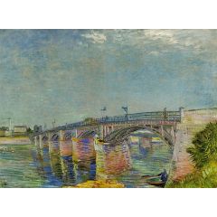 The Seine Bridge at Asnières Painting Reproduction