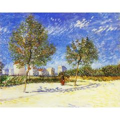 A Suburb of Paris Painting Reproduction
