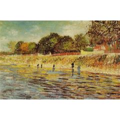 Bank of the Seine Painting Reproduction
