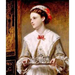 The Waitress Painting Reproduction