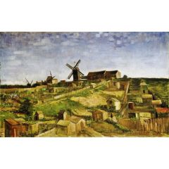 The Hill of Montmartre Painting Reproduction
