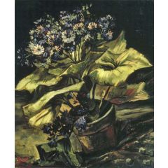 Cineraria in a Flowerpot Painting Reproduction