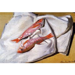 Still Life: Red Mullets Painting Reproduction