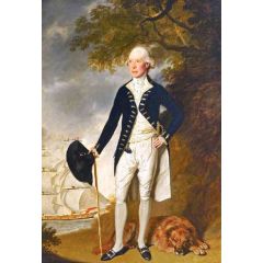 Portrait of a Naval Captain Painting Reproduction