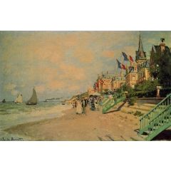 The Beach at Trouville Painting Reproduction