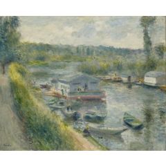 Wash-House Boat at Bas-Meudon Painting Reproduction