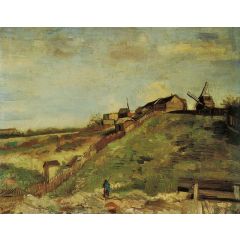 The Hill of Montmartre with a Quarry Painting Reproduction