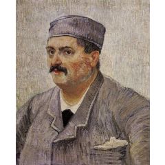 Portrait of a Man with a Skull Cap Painting Reproduction