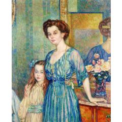 Madame Von Bodenhausen avec son enfant Luli Painting Reproduction