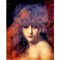 Head of a Woman Painting Reproduction