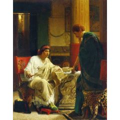 Vespasian Hearing from One of His Generals of the Taking of Jerusalem by Titus, also known as The Dispatch Painting Reproduction