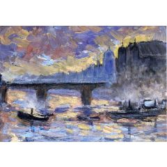 View of London Painting Reproduction