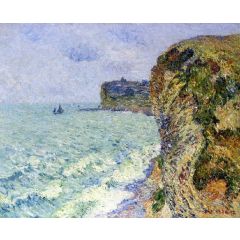 Grainville Cliff near Fecamp Painting Reproduction