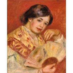 Woman with a Fan Painting Reproduction