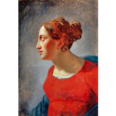Study of Mlle Luisa at the Home of Portaels Painting Reproduction