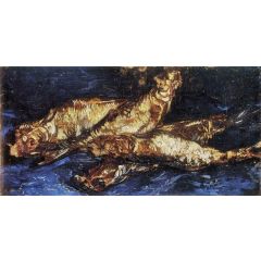 Still Life with Bloaters Painting Reproduction