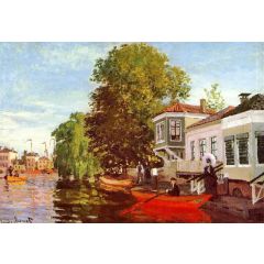 The Zaan at Zaandam Painting Reproduction