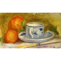 Cup and Oranges Painting Reproduction