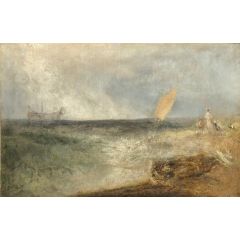 View off Margate, Evening Painting Reproduction