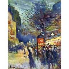 Street in Paris Painting Reproduction
