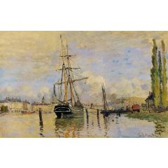 The Seine at Rouen Painting Reproduction