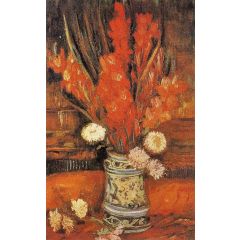 Vase with Gladioli Painting Reproduction