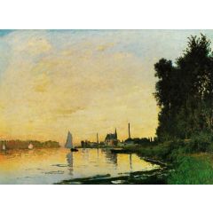Argenteuil, Late Afternoon Painting Reproduction