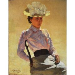 Portrait of an Unknown Lady Painting Reproduction