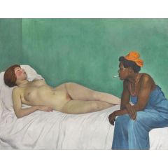 La Blanche et la Noire Painting Reproduction
