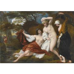 Musidora And Her Two Companions, Sacharissa And Amoret Painting Reproduction