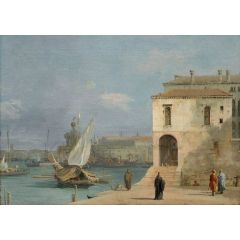 Fonteghetto della Farina, Venice Painting Reproduction