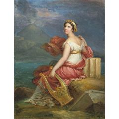 Corinne au Cap Misène Painting Reproduction