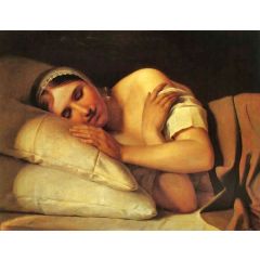 Sleeping Girl Painting Reproduction