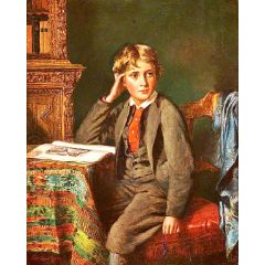 The Artist’s Son, William Cotton Faed Painting Reproduction
