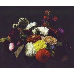 Dahlias Painting Reproduction