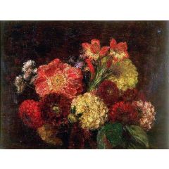 Dahlias Painting Reproduction