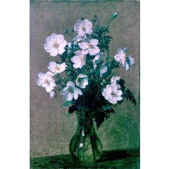 Japanese Anemones Painting Reproduction