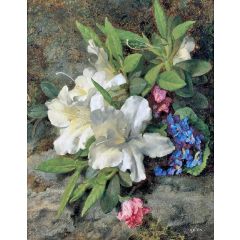 White Azaleas Painting Reproduction