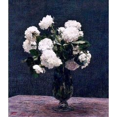 White Roses Painting Reproduction
