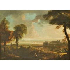 Italian Landscape Painting Reproduction