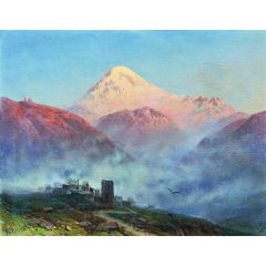 Mount Kazbek Painting Reproduction