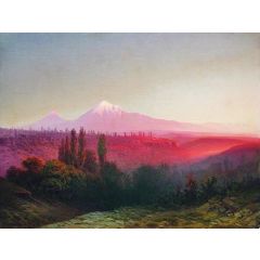 A Mountain Landscape Painting Reproduction