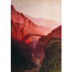 A Gorge near Gunib Painting Reproduction