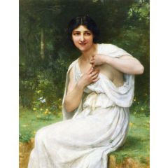Preparing for the Bath Painting Reproduction