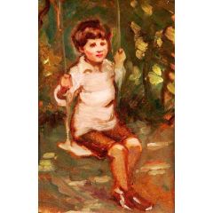 Anthony on a Swing(also known as Boy on a Swing) Painting Reproduction