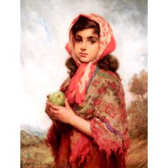 Temptation(also known as The Gypsy Girl) Painting Reproduction
