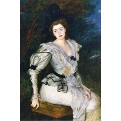 Portrait of a Barrone in louis XVI Costume Painting Reproduction