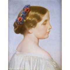Portrait of a Young Woman Painting Reproduction